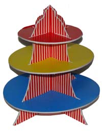 Circus Birthday theme Cup cake stands